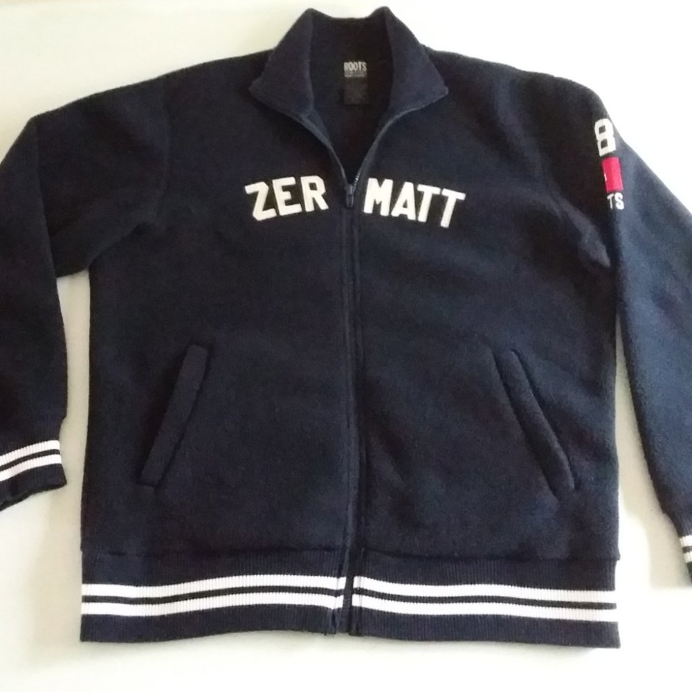 Roots Navy blue full Zip fleece